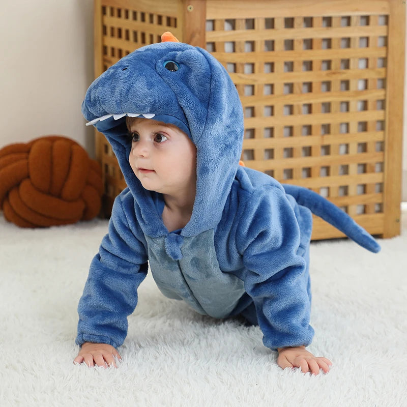 DAWDLING DINO Plush Romper