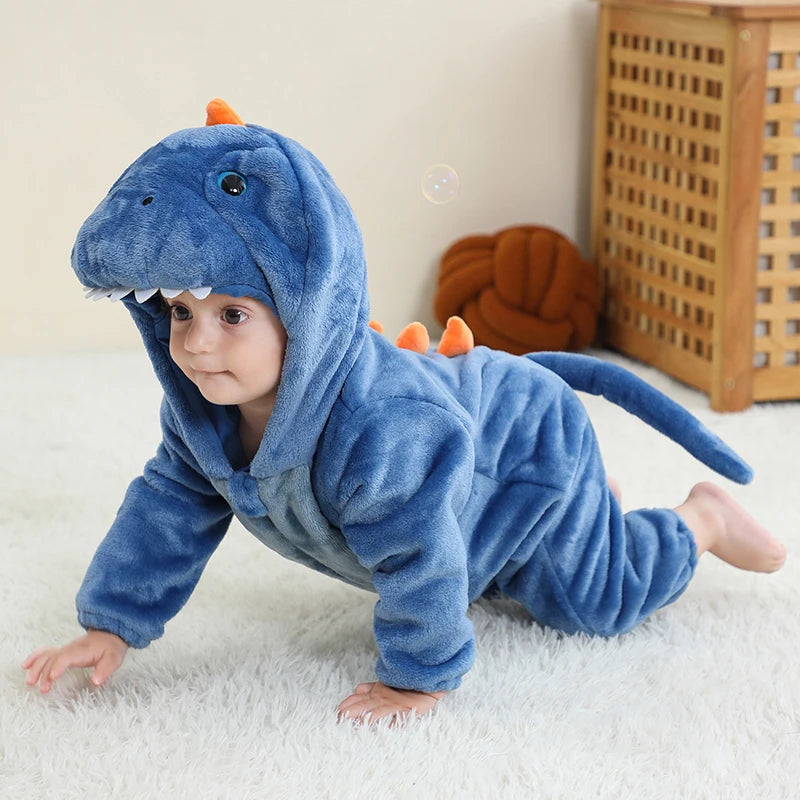 DAWDLING DINO Plush Romper