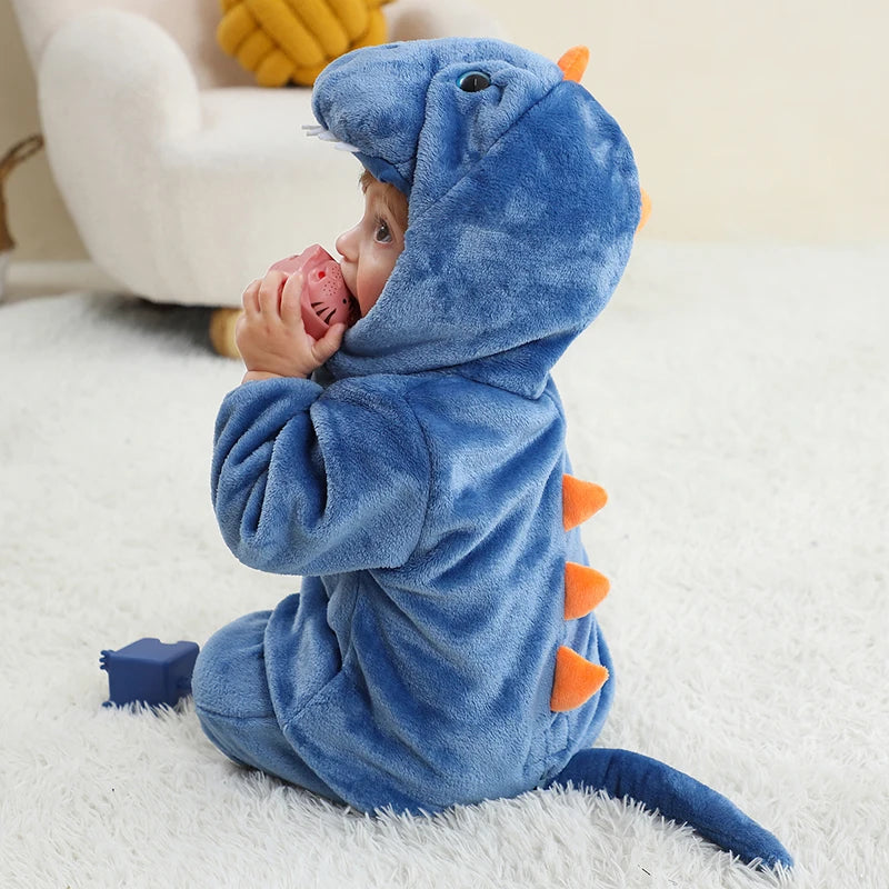 DAWDLING DINO Plush Romper