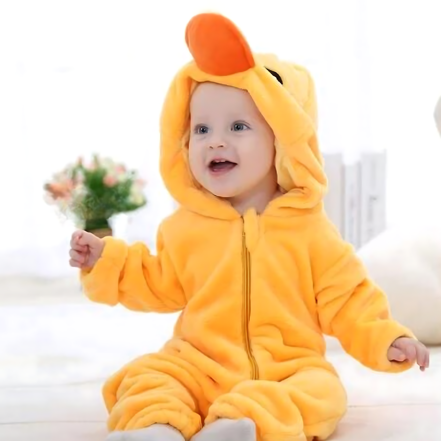 DAZZLING DUCKY Plush Romper