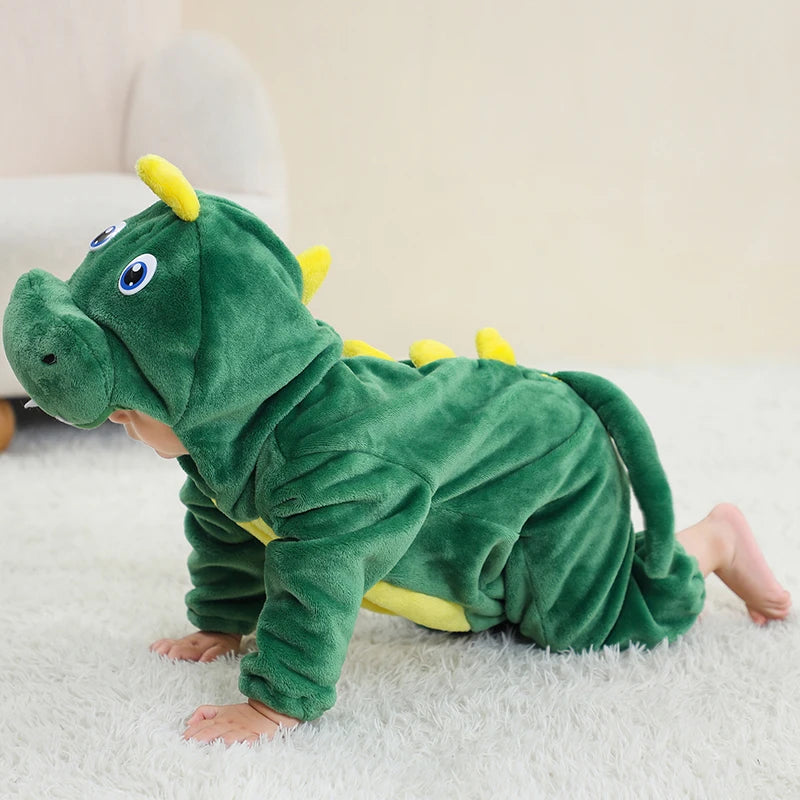 TINY T-REX Plush Romper