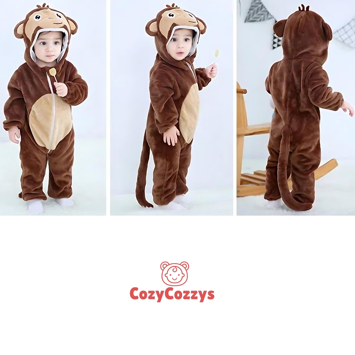 MONKEY MAGIC Plush Romper