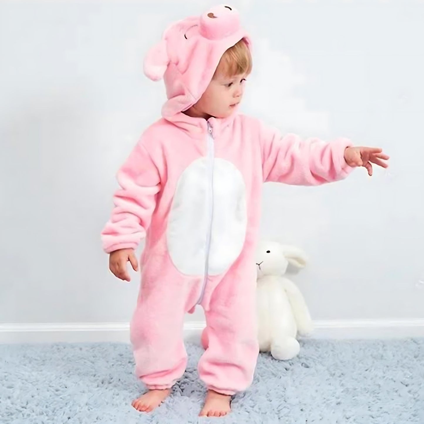 PRETTY PIGGY Plush Romper