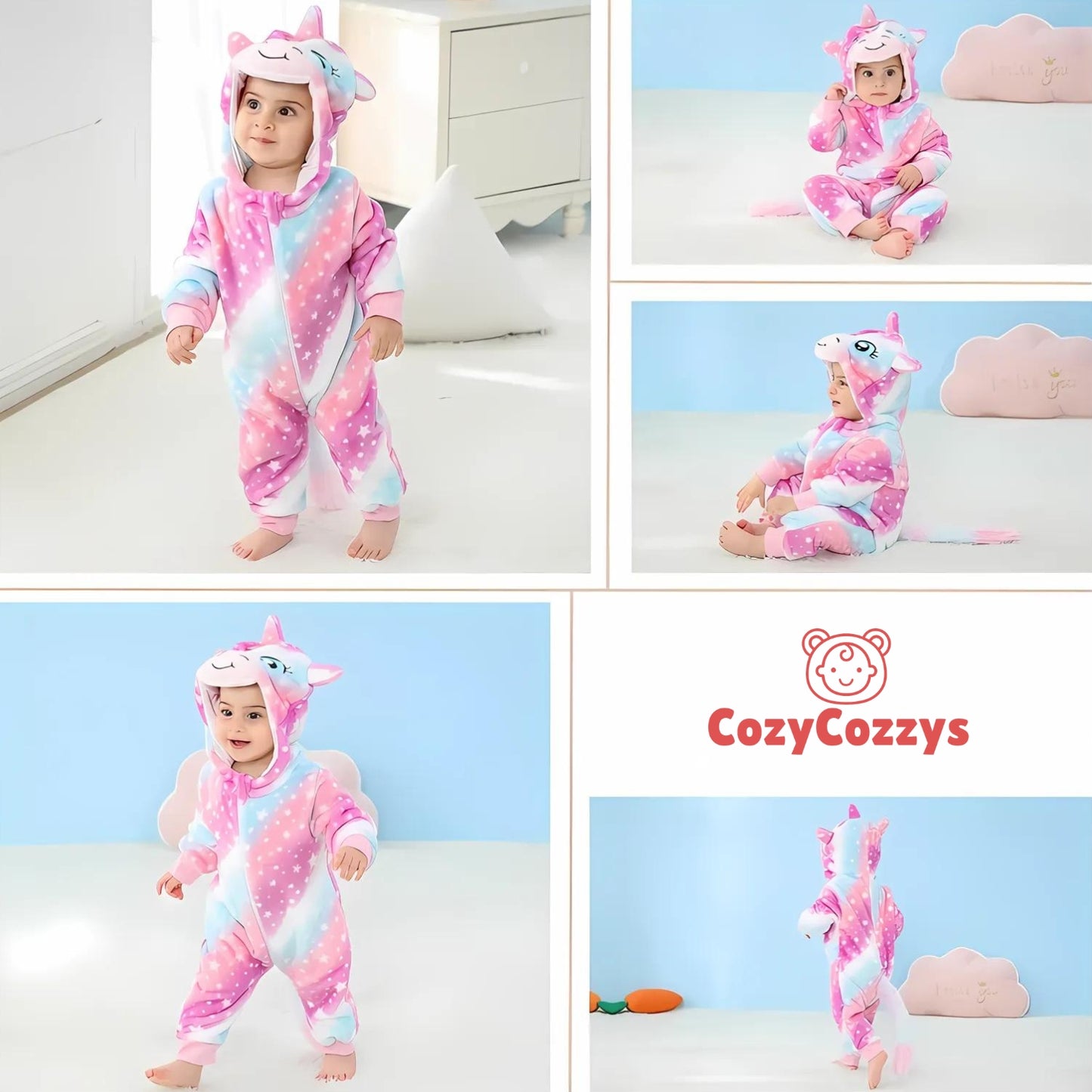 UNIQUE UNICORN Plush Romper